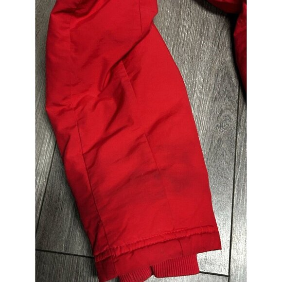 Adidas Neo Woman’s Down Parka Coat Red Small Warm Ski Jacket READ - Picture 7 of 14